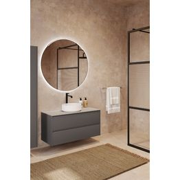 Allaskaappi malja-altaalla Hietakari Luna L08, 784x455 mm, eri vaihtoehtoja