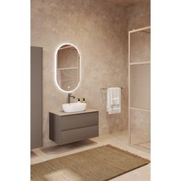 Allaskaappi malja-altaalla Hietakari Luna L12, 784x455 mm, eri vaihtoehtoja