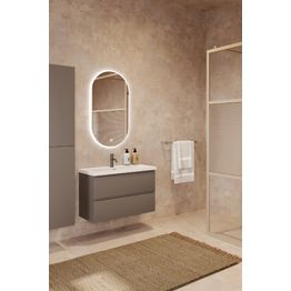 Allaskaappi altaalla Hietakari Luna L16, 790x380x500 mm, valkoinen keraaminen allas, eri värejä