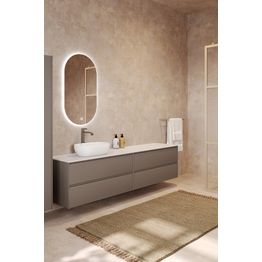 Kaksoisallaskaappi malja-altaalla Hietakari Luna L13, 1168x455 mm, eri vaihtoehtoja