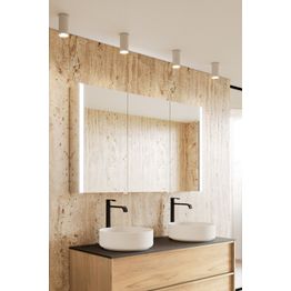 Peilikaappi Hietakari Modena Q02, pintavalaistuksella ja pistorasialla, eri kokoja