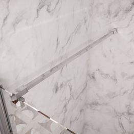 Pitkä sivutuki kiinteälle suihkuseinälle Hietakari vinotuen sijaan