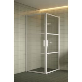 Suihkunurkka Hietakari Bläk 762 Tokyo valkoinen kääntyvät ovet eri kokoja