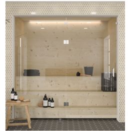 Saunan lasiseinä Hietakari Classic 653 ovi + ylälasi + sivuseinä