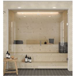 Saunan lasiseinä Hietakari Classic 656 ovi + ylälasi + sivuseinä