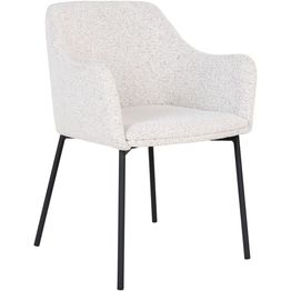 Ruokapöydän tuoli House Nordic Melilla, valkoinen bouclé