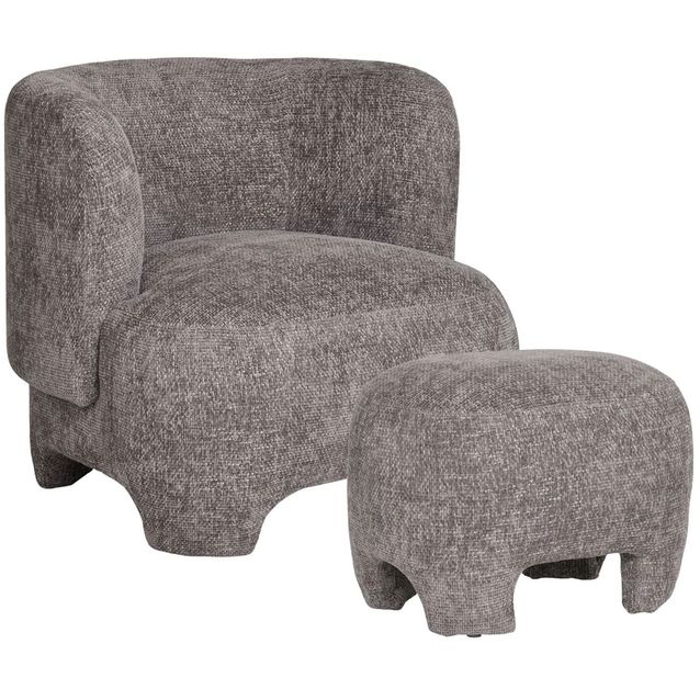 Lepotuoli rahilla House Nordic Nazare, harmaa