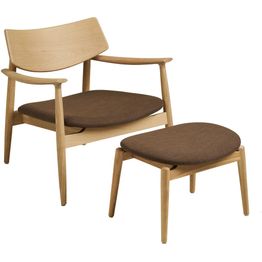 Lepotuoli rahilla House Nordic Olvera, tammi/ruskea