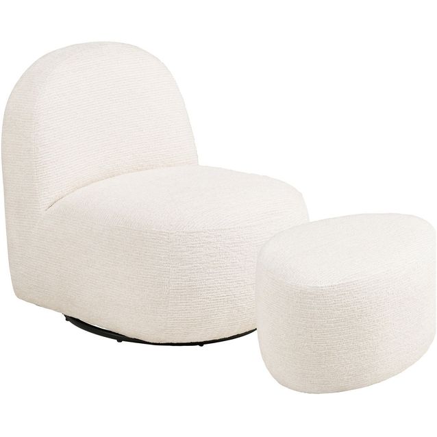 Lepotuoli rahilla House Nordic Milo, luonnonvalkoinen