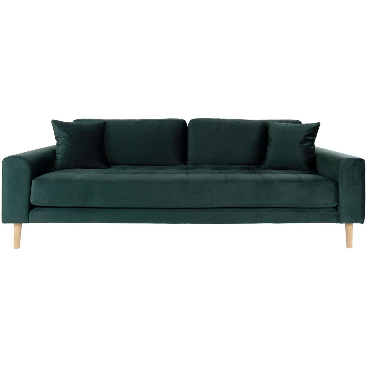 Sohva House Nordic Lido, 3-istuttava, tummanvihreä sametti