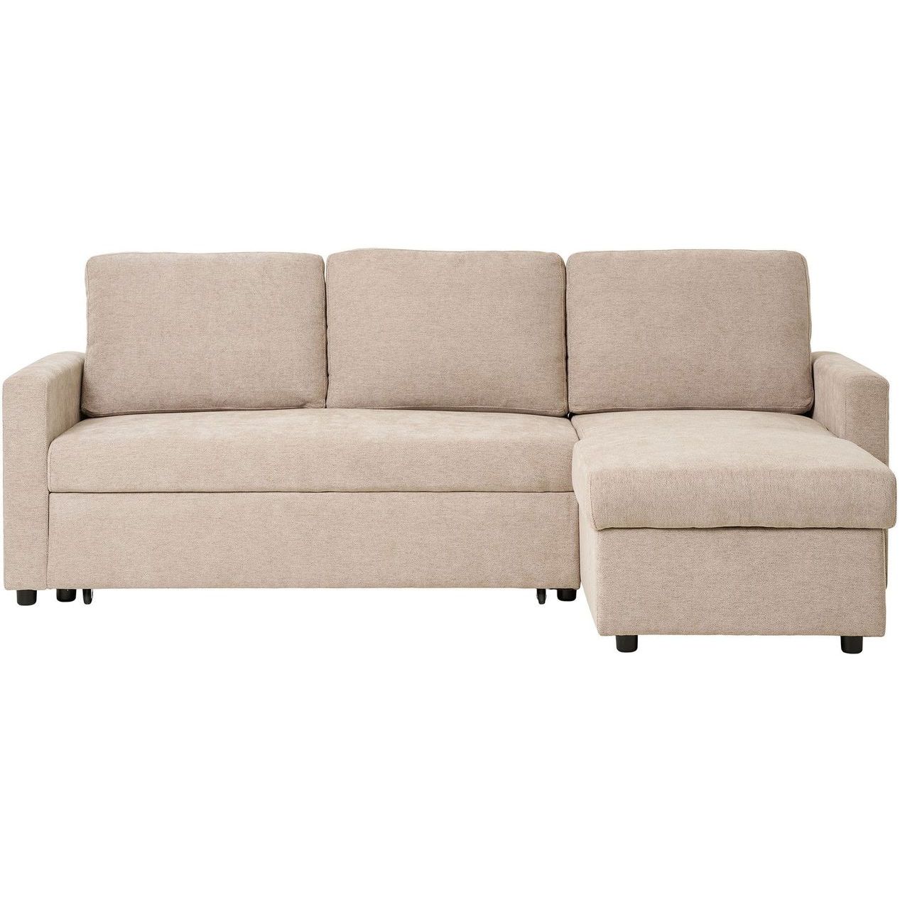 Divaanivuodesohva House Nordic Belfast Chaise Longue, 3-istuttava, vuodevaatelaatikolla, beige