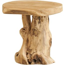 Sivupöytä House Nordic Palena, ø40x45cm, luonnollinen tiikki