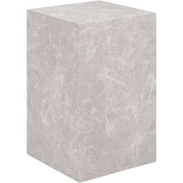 Sivupöytä House Nordic Prague, 30x30x50cm, beige marmorijäljitelmä