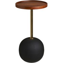Sivupöytä House Nordic Sirone, Ø30x56cm, ruskea/musta