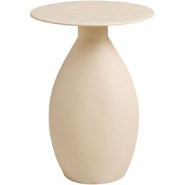 Sivupöytä House Nordic Calais, ø36x50cm, luonnonvalkoinen