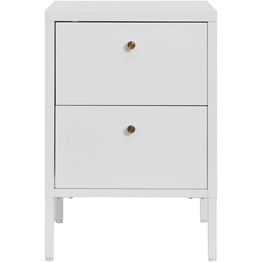 Yöpöytä/lipasto House Nordic Dalby, 40x40x59.5cm, 2 laatikolla, teräs