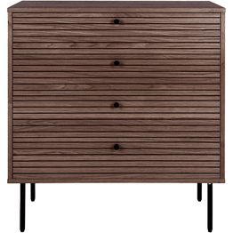 Lipasto House Nordic Kyoto, 4 laatikolla, 80x40x85cm, tummanruskea