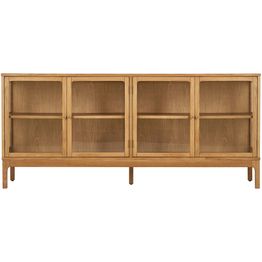 Senkki House Nordic Zamora, 40x180x80cm, lasiovilla, tammi