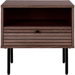 Sivupöytä laatikolla House Nordic Kyoto, 50x40x50cm, ruskea tammiviilu