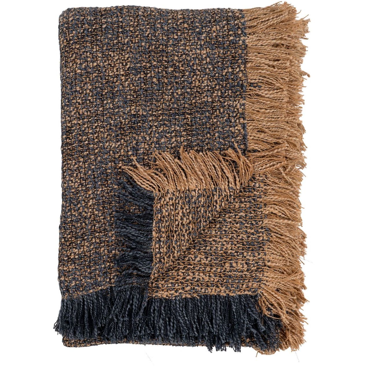 Torkkupeitto House Nordic Ely, 130x170cm, sininen/keltainen