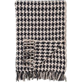 Torkkupeitto House Nordic Side, 130x180cm, musta/beige