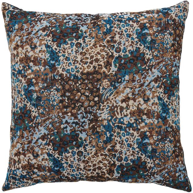 Koristetyyny House Nordic Blossom, 45x45cm, sininen/ruskea