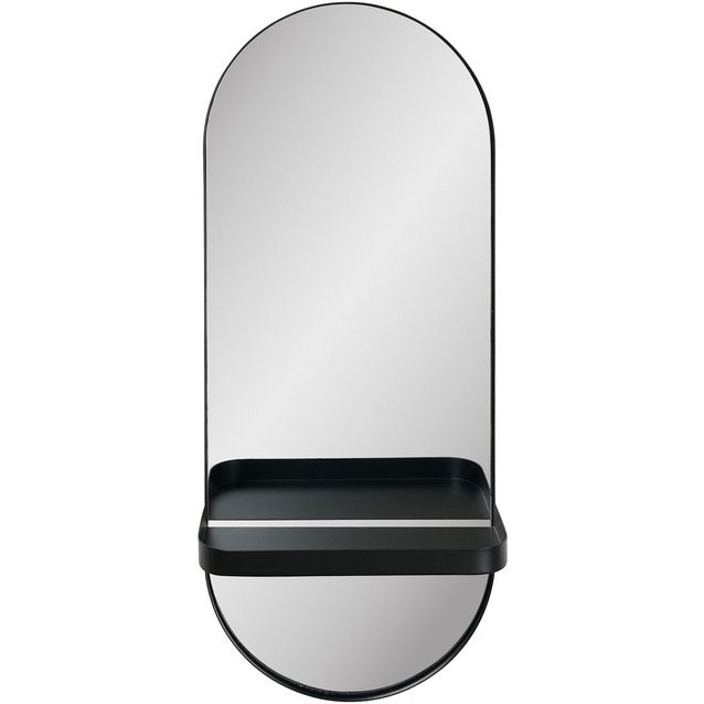 Peili hyllyllä House Nordic Olbia, 25x12x60cm, musta
