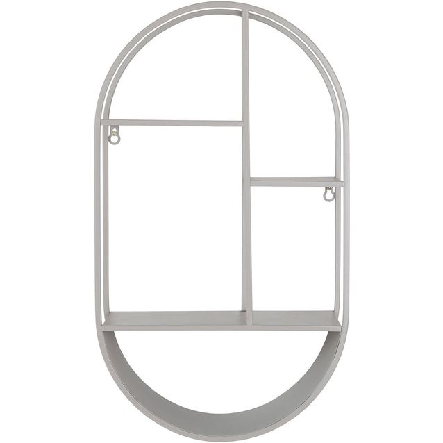 Seinähyllykkö House Nordic Feir, 35x15x60cm, ovaali, viileän harmaa