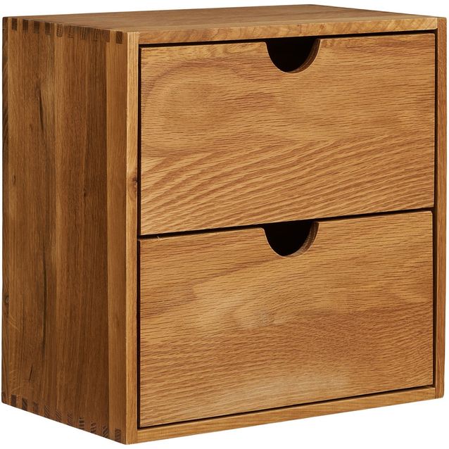 Seinäkaappi vetolaatikoilla House Nordic Townsville, 18x30x30cm, tammi