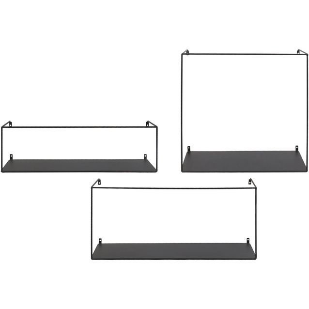 Seinähylly House Nordic Ulmo, 3kpl, musta teräs