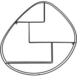 Seinähyllykkö House Nordic Wrexham, 60x12x60cm, 3 tasoa, musta teräs