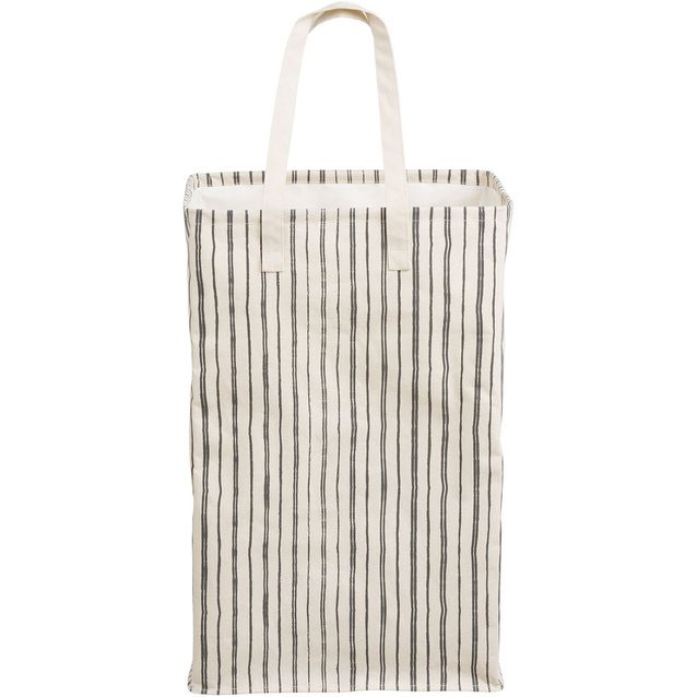 Pyykkikassi House Nordic Argos, 38x28x58cm, beige/musta