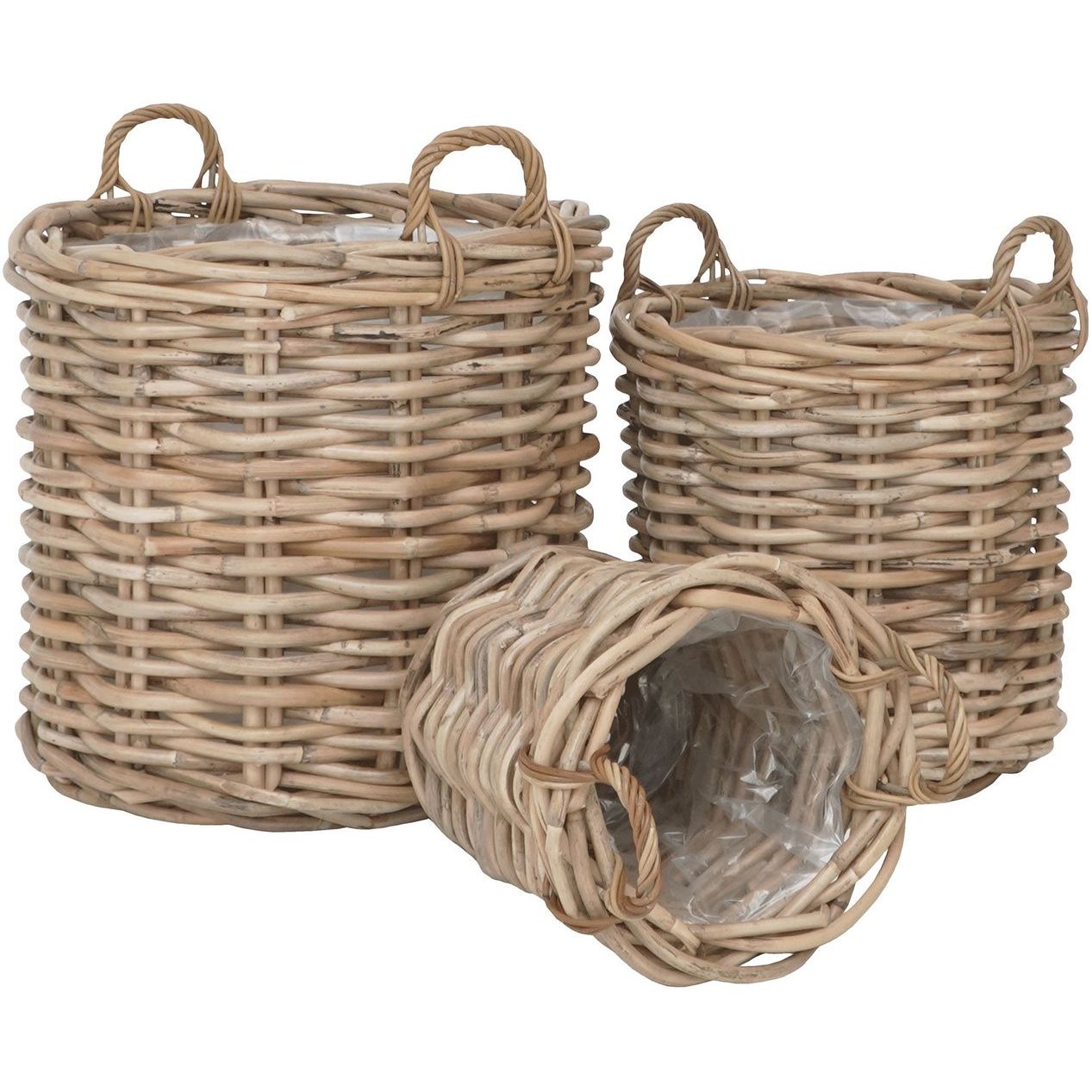 Koriruukku House Nordic Burton, 3kpl, kubu-rottinki