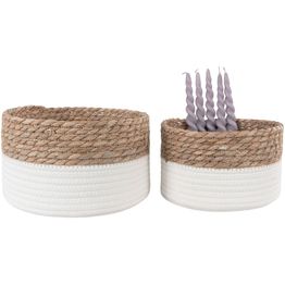 Säilytyskori House Nordic Tanta, 2kpl, valkoinen/ruskea