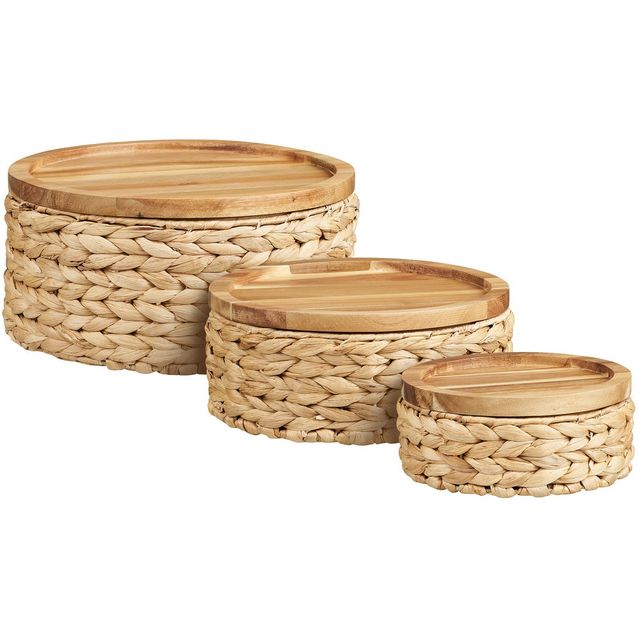 Kannellinen kori House Nordic Botofte, 3kpl, vesihyasintti