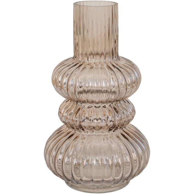 Maljakko House Nordic Vase, ø15x25cm, suupuhallettu lasi, savu