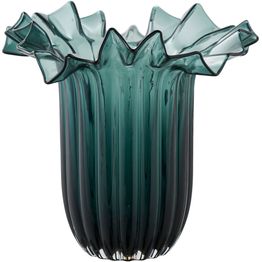 Maljakko House Nordic Vase, ø25x30cm, suupuhallettu lasi, tummanvihreä
