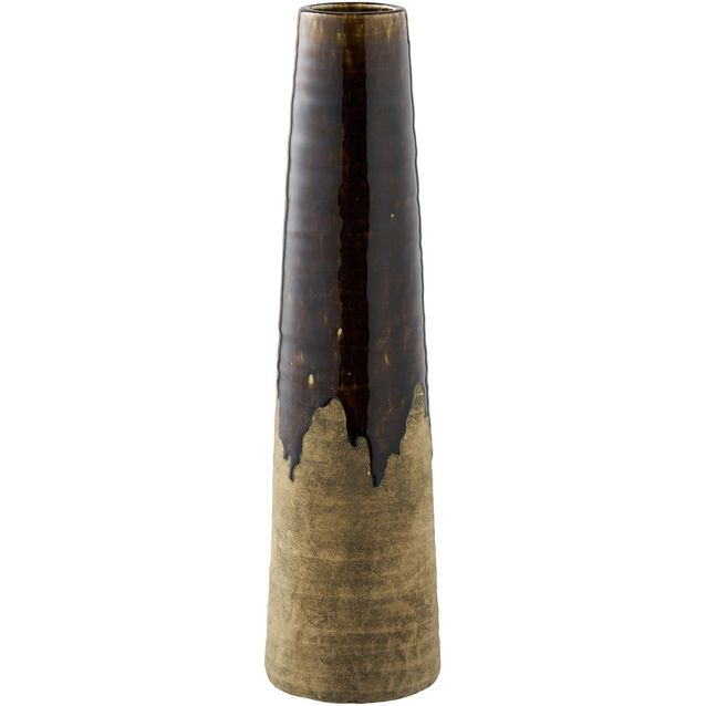 Maljakko House Nordic Vase, ø12.5x48cm, keraaminen, ruskea