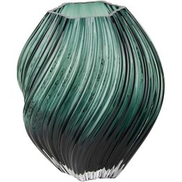 Maljakko House Nordic Vase, ø19x23cm, suupuhallettu lasi, tummanvihreä