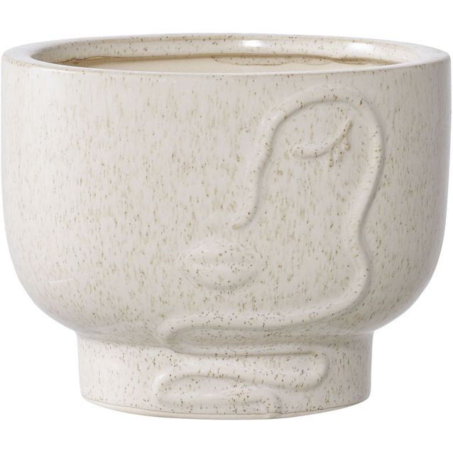 Kukkaruukku House Nordic Flowerpot, ø15x12cm, keramiikka, beige