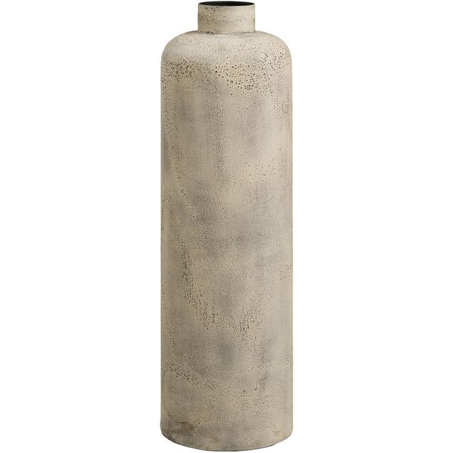 Maljakko House Nordic Hou, ø24x78.5cm, metalli, antiikkibeige