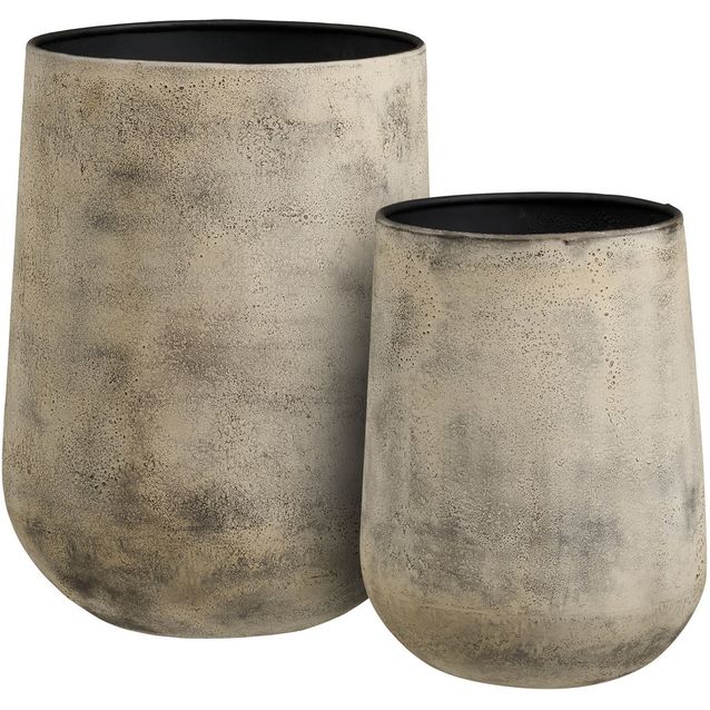 Maljakko House Nordic Hou, 2kpl, metalli, antiikkibeige