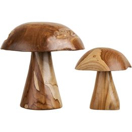 Puinen koristesieni House Nordic Kodi, 2kpl, luonnollinen tiikki