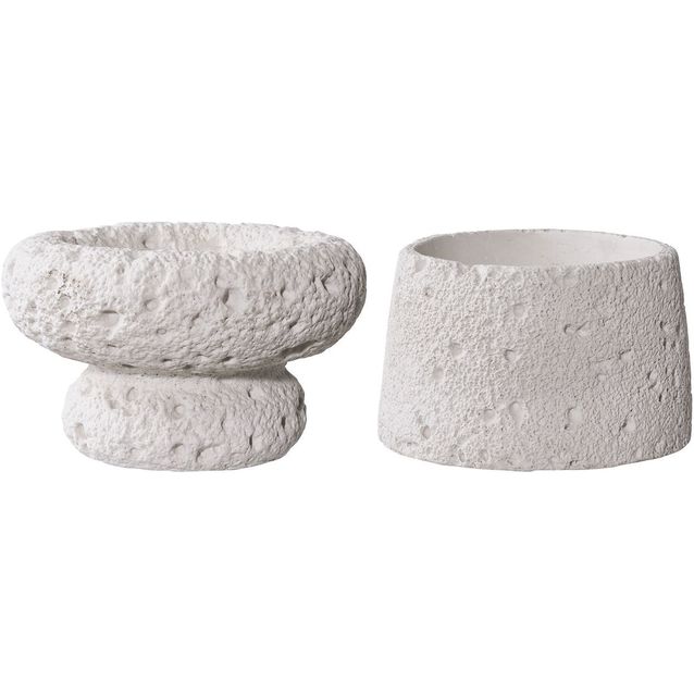 Kynttilänjalka House Nordic, 2kpl, harmaa sementti