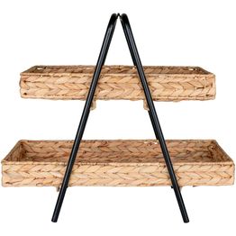 Tarjotin House Nordic Alfaro, 42x23x43.5cm, ruskea/musta