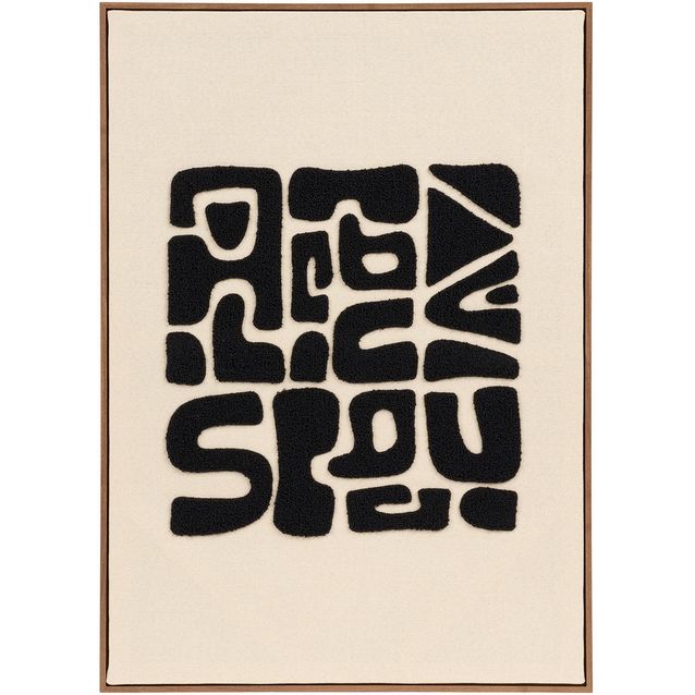 Taulu House Nordic Tine, tuftattu, 50x70cm, musta/ruskea