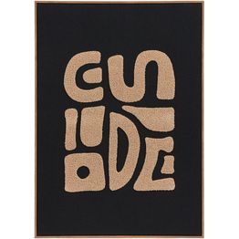 Taulu House Nordic Tine, tuftattu, 50x70cm, beige/musta