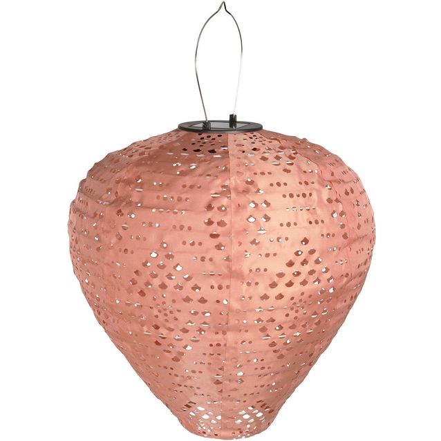 LED-aurinkokennolyhty House Nordic Greatham, IP44, roosa