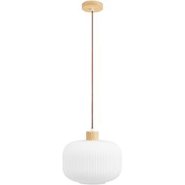 Riippuvalaisin House Nordic Argalo, ø30cm, E27, 40W, valkoinen/puu