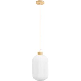 Riippuvalaisin House Nordic Argalo, ø20cm, E27, 40W, valkoinen/puu